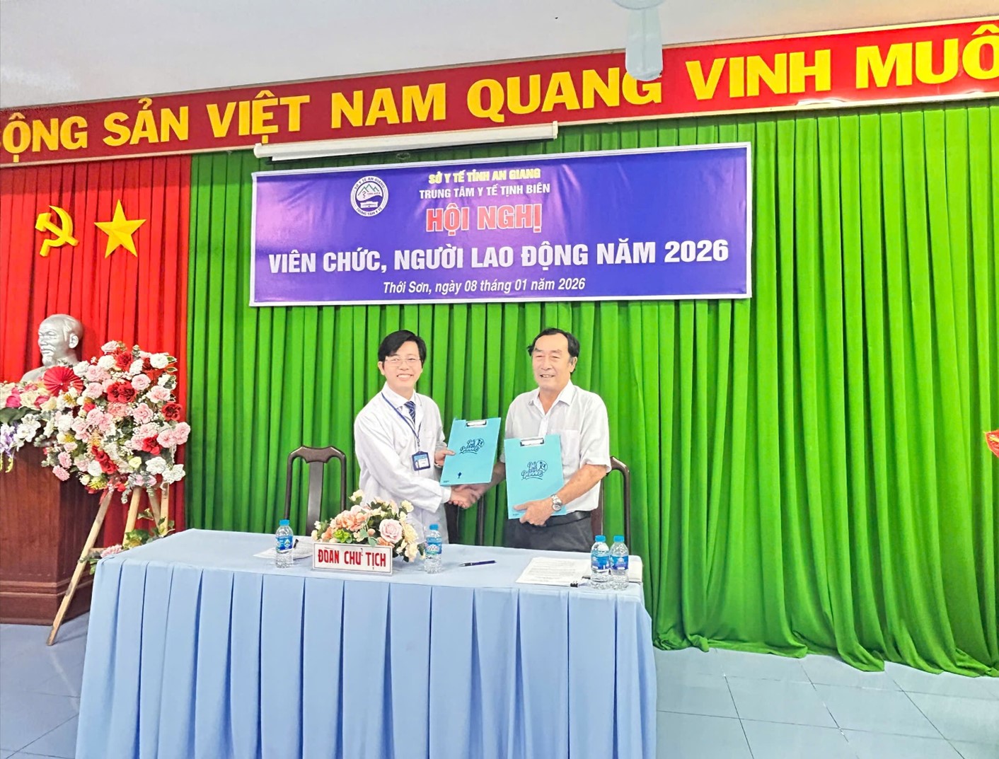 Trung tâm Y tế Tịnh Biên tổ chức hội nghị viên chức, người lao động năm 2026